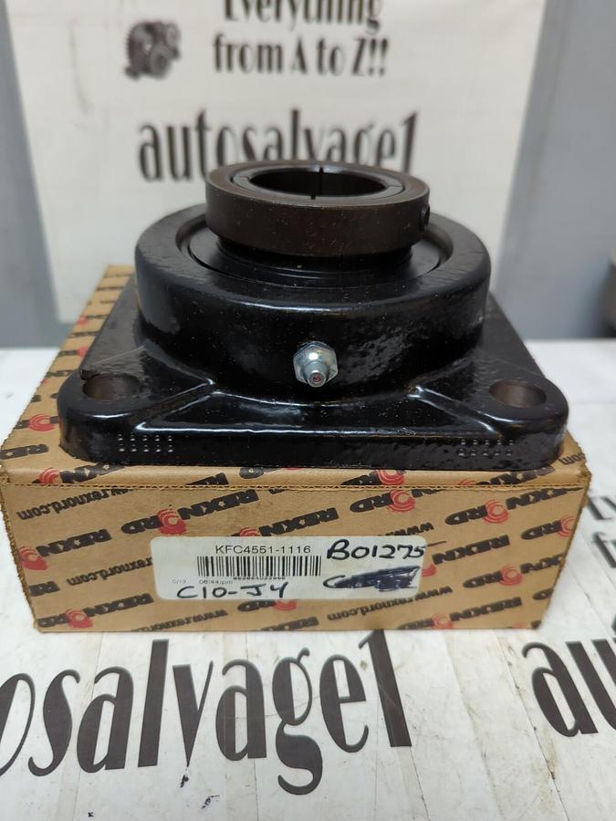 REXNORD,KFC4551-1116,FLANGE BEARING 4-BOLT BASE 1-11/16  BORE NOS