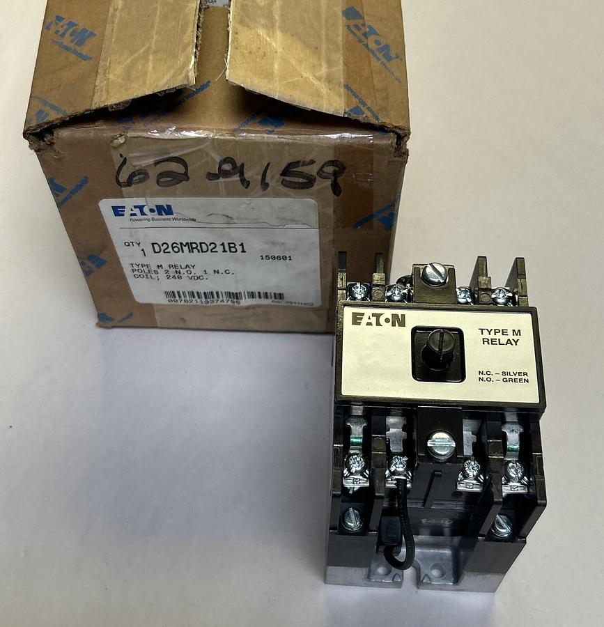 Eaton,D26MRD21B1,Type M Relay NEW