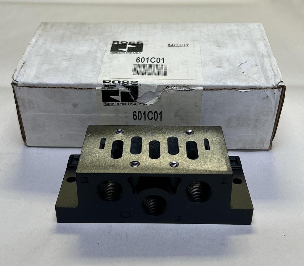 ROSS CONTROLS,601C01,PNEUMATIC MANIFOLD BASE 3/8 S/PT NOS