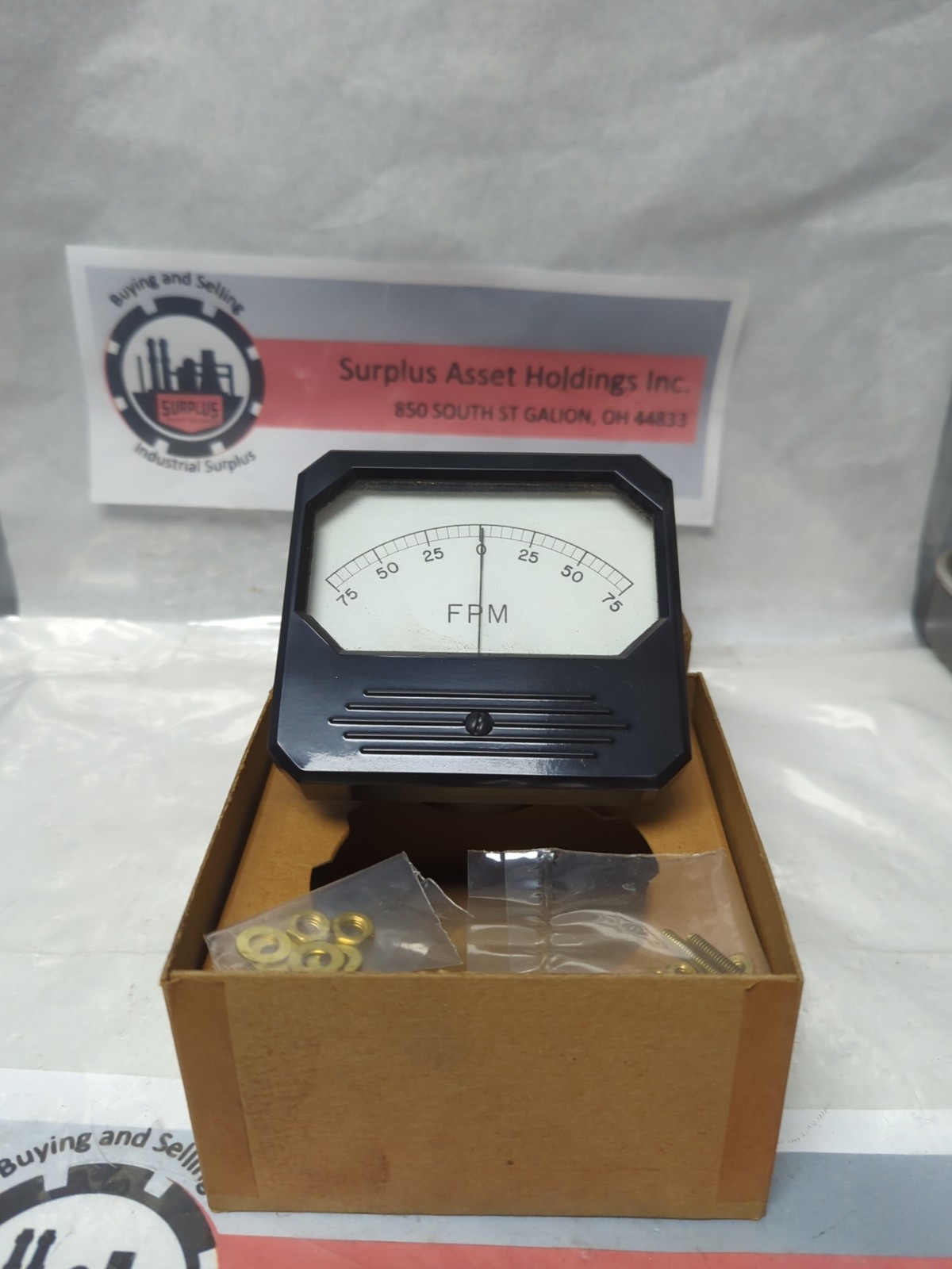 TRIPLETT,65201-IAK,PANEL METER 75-0-75 F.P.M NOS