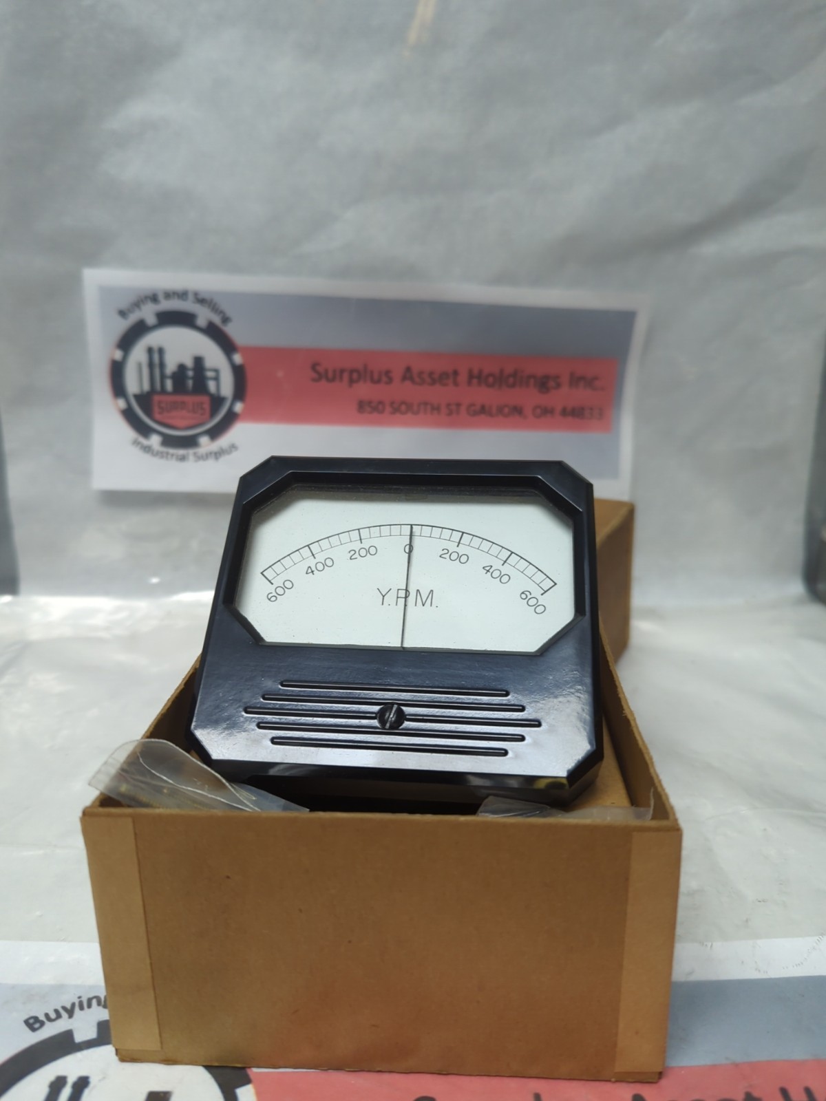 TRIPLETT,65201-5WD,PANEL METER 600-0-600 Y.P.M NOS
