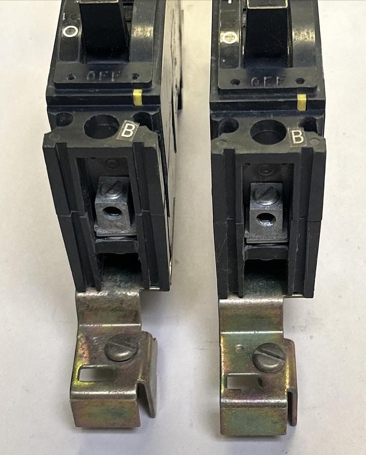 Used SQUARE D,FH16020B,I-LINE CIRCUIT BREAKER 20A 277V 1P LOT OF 2