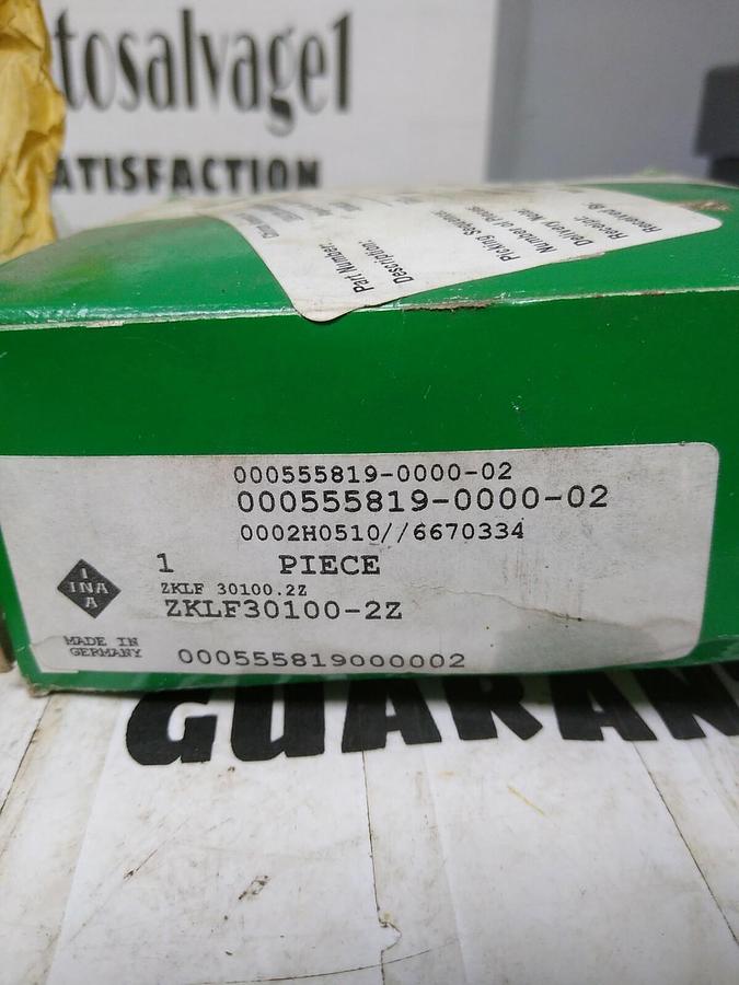 INA,ZKLF30100-2Z,Angular Contact Bearing 30mm Bore 100mm OD 3mm W Double Shield