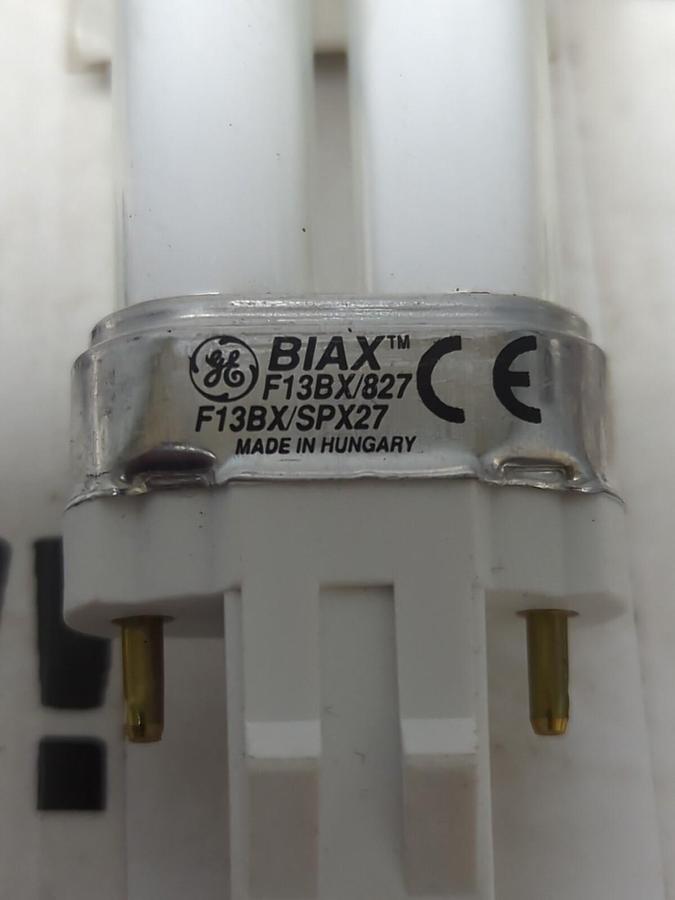 G.E. BIAX,F13BX/SPX27,COMPACT FLOURESCENT LAMPS LOT OF 7 NOS