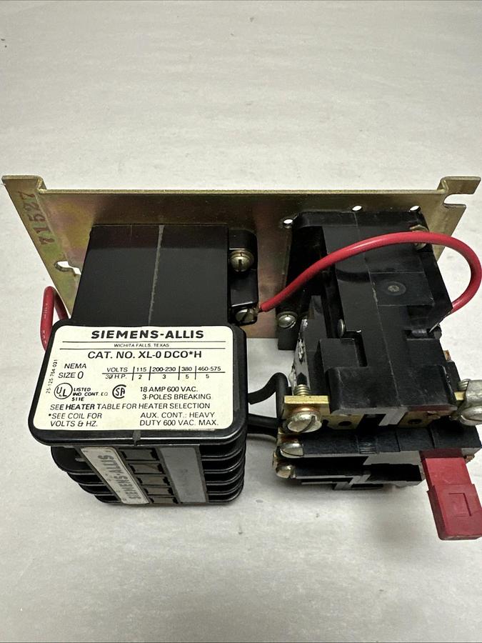 Used Siemens,XL-O DCO8*H,Size 0 Motor Starter