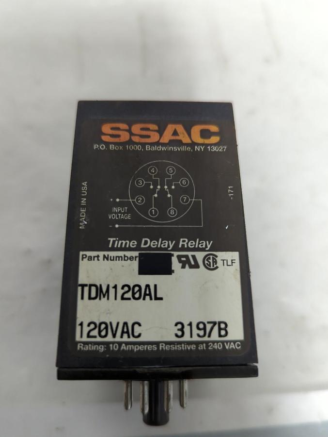 Used SSAC,TDM120AL,DIGI-SET TIME DELAY RELAY PRE-OWNED