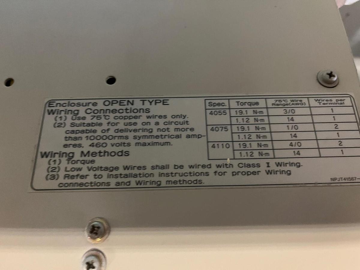 MAGNETEK IMPULSE,460AFD150-VG+,VFD,VARIABLE FREQUENCY DRIVE 460V 224A 150 HP