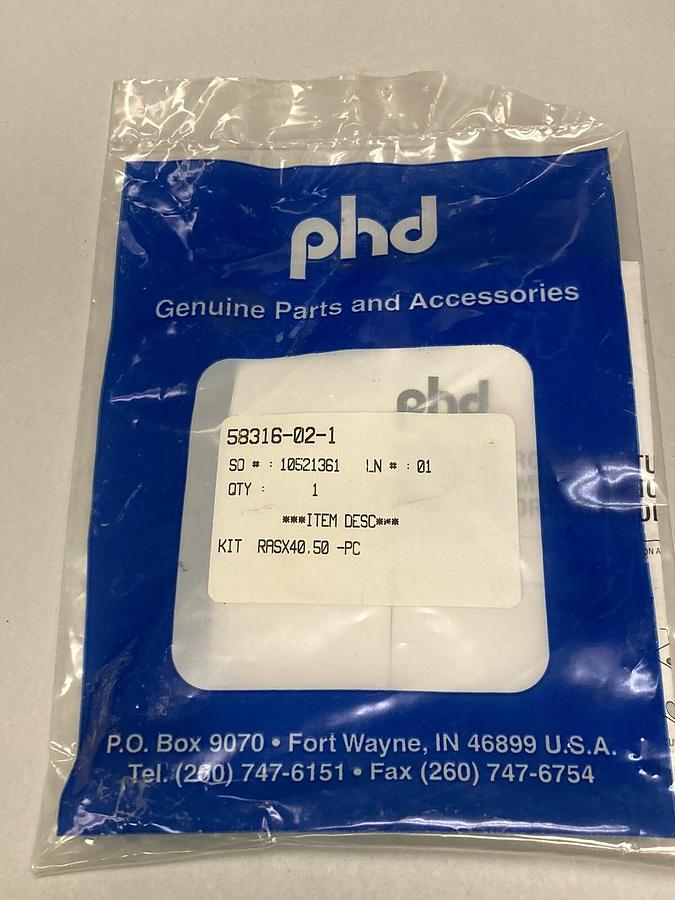 Used phd,58316-02-1,Port Control Assembly