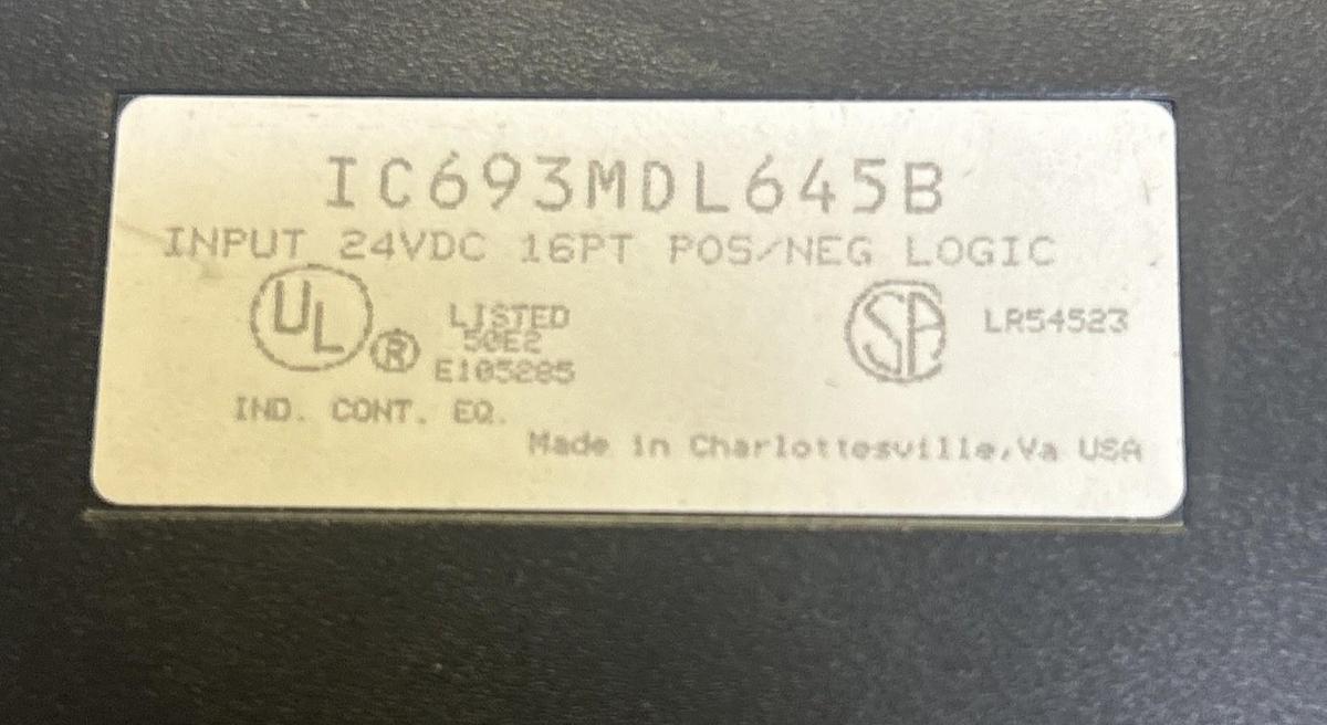 Used GE FANUC,IC693MDL645B,INPUT MODULE
