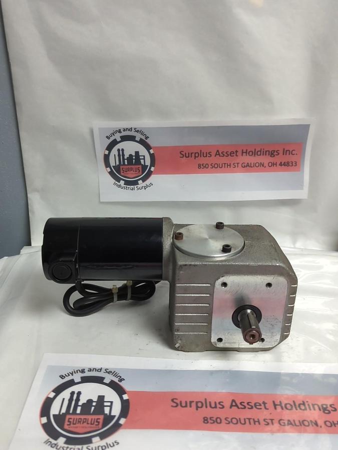 Used BODINE ELECTRIC,24A4BEPM-3RD,GEARMOTOR 130V .48A RATIO 300:1 PRE-OWNED