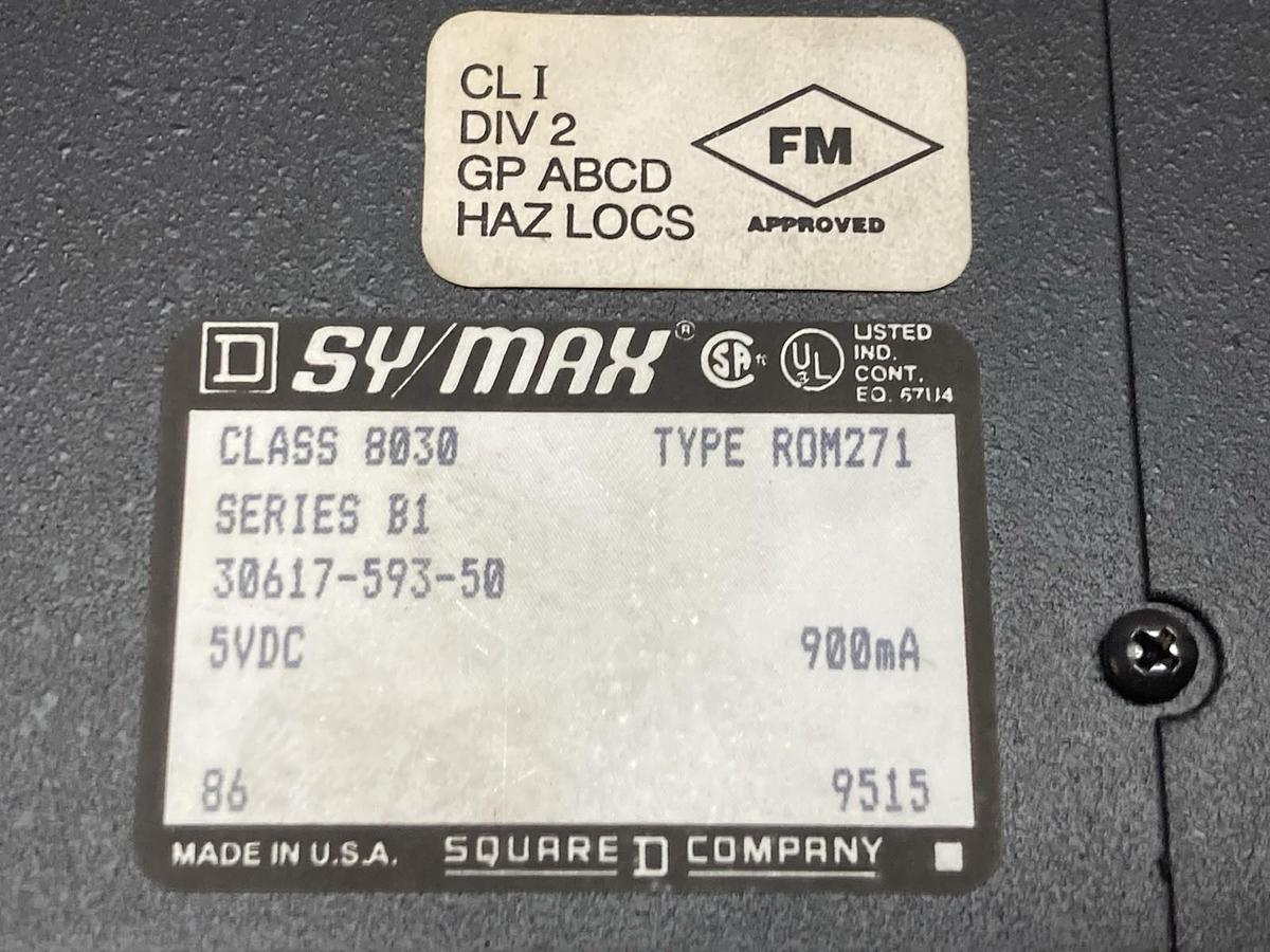 Used Square D,SY/MAX 30617-593-50 ROM271,Module Ser B1 Class 8030 900mA 5VDC