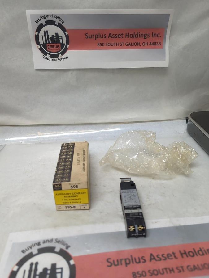 ALLEN BRADLEY,595-B,SERIES B AUXILIARY CONTACT ASSEMBLY NOS