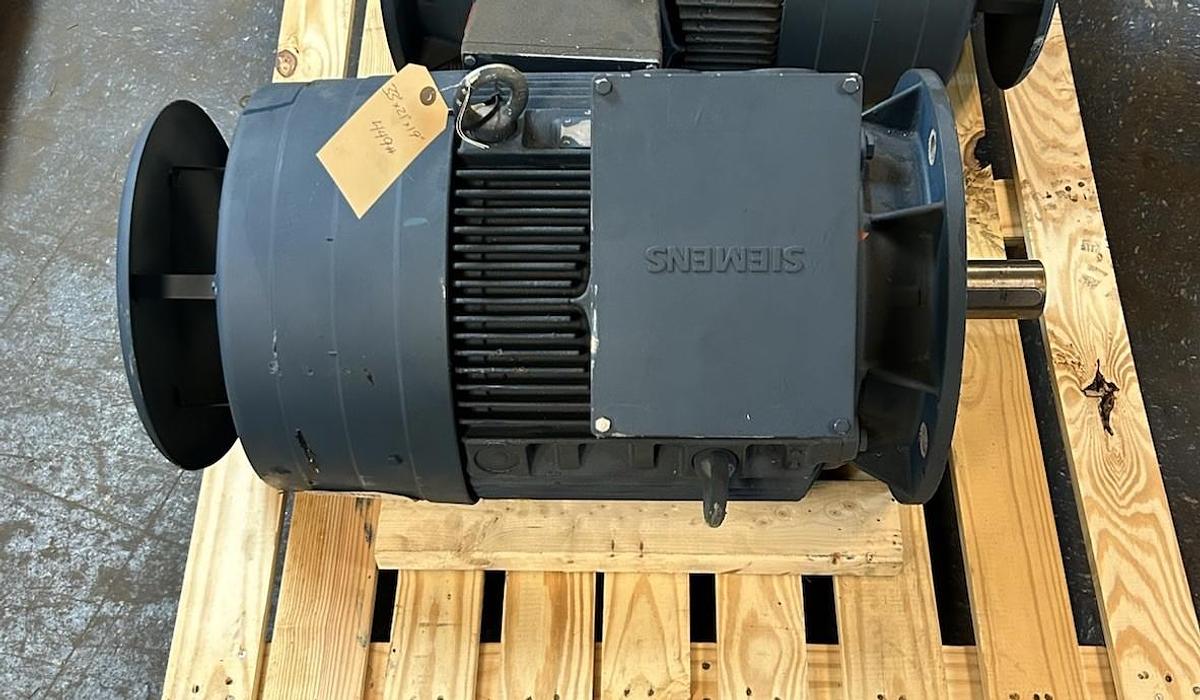 Used SIEMENS,1LG4-207-4AA64,MOTOR 40/34.5KW 400/460V 1465/1765RPM