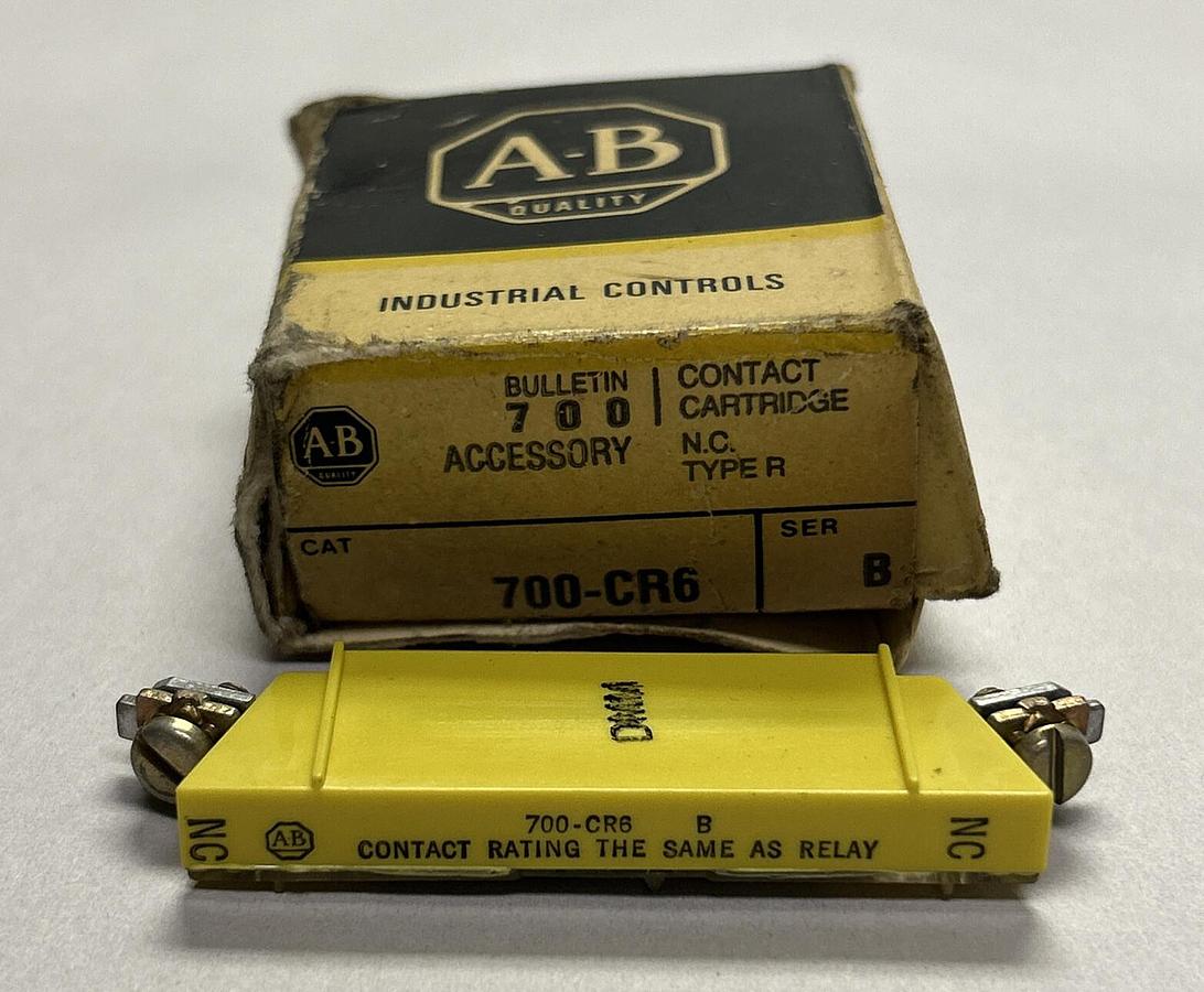 ALLEN BRADLEY,700-CR6,SER B CONTACT CARTRIDGE NOS