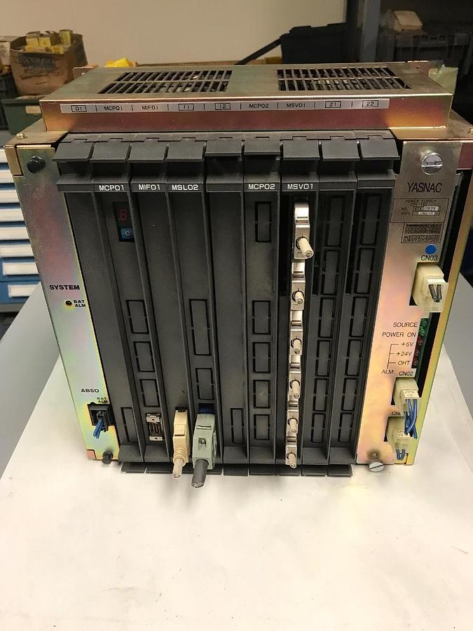 Used Yaskawa,JZNC-MRK11-7E,Control with CPS-18FB  MCP01  MIF01  MSL02  MCP02  MSV01