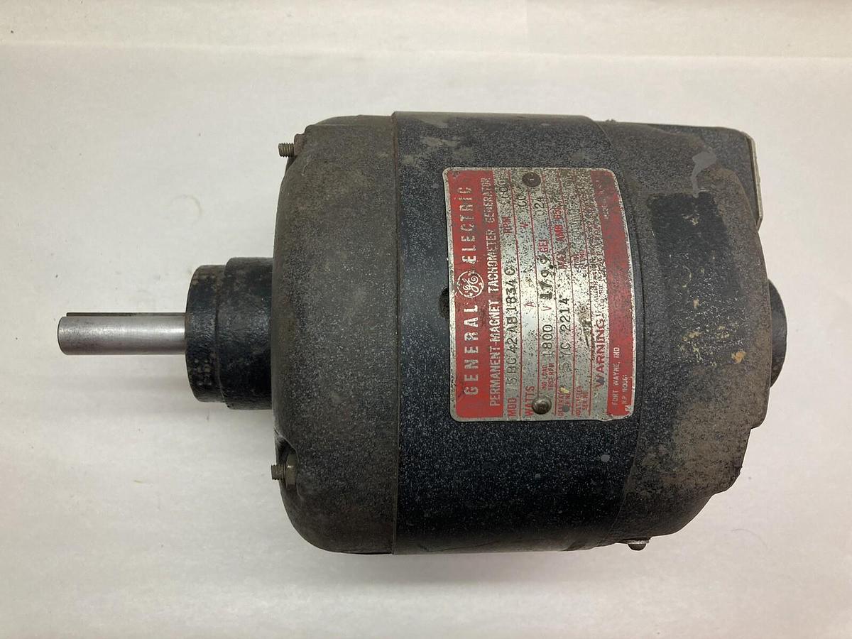 Used General Electric,5BC42AB1834C,Tachometer Generator 1000rpm 100v