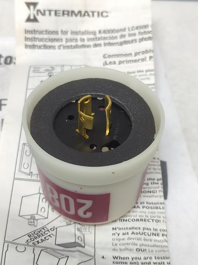 INTERMATIC,LC4523LA,PHOTO CONTROL WITH SPARK ARRESTER 208-277 VAC NOS