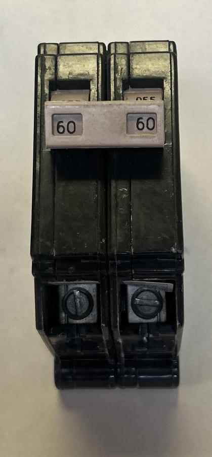 Used CUTLER-HAMMER,CH250,CIRCUIT BREAKER 60A 120/240V 2P LOT OF 4