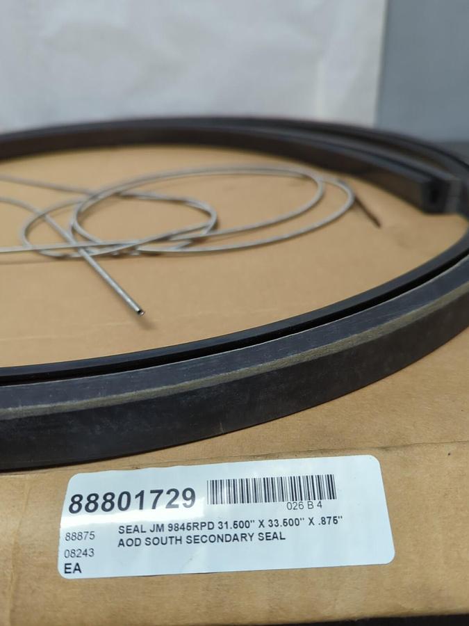 PARKER JM CLIPPER,9845 RPD,OIL SEAL 31.500 INCH X 33.500 INCH X .875 INCH NOS