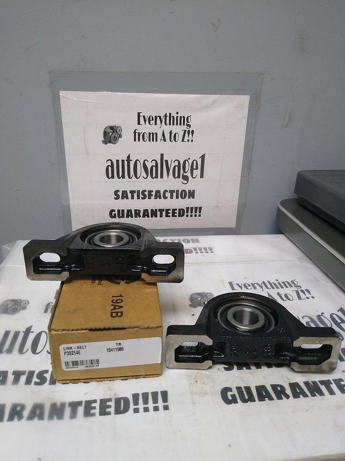 REXNORD LINK-BELT,P3S214E,PILLOW BLOCK BEARING 1-1/8 IN BORE LOT OF 2 NOS