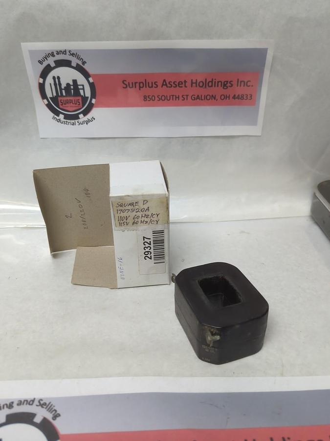 Used SQUARE D,1707 S1 20A,COIL 110V 60HZ/CY 115V 60HZ/CY PRE-OWNED