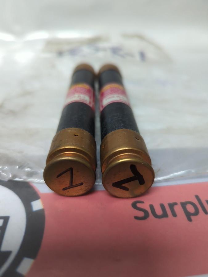 Used COOPER BUSSMAN,FRS-R-1,FUSETRON 1 AMP FUSE LOT OF 2 PRE-OWNED