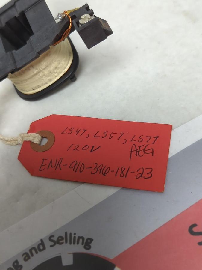 Used AEG,ENR-910-396-191-23,CONTACTOR COIL 120V PRE-OWNED