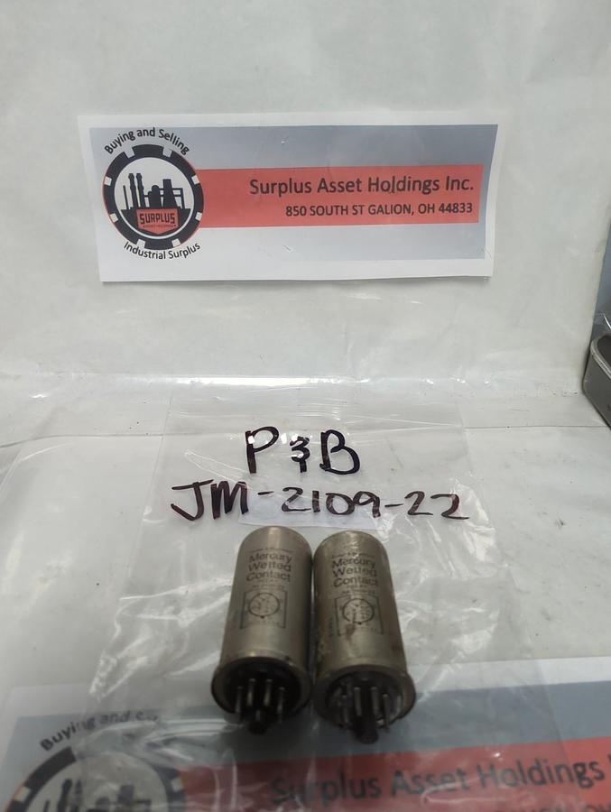 Used P&B,JM-2109-22,RELAY 8-PIN LOT OF 2 PRE-OWNED