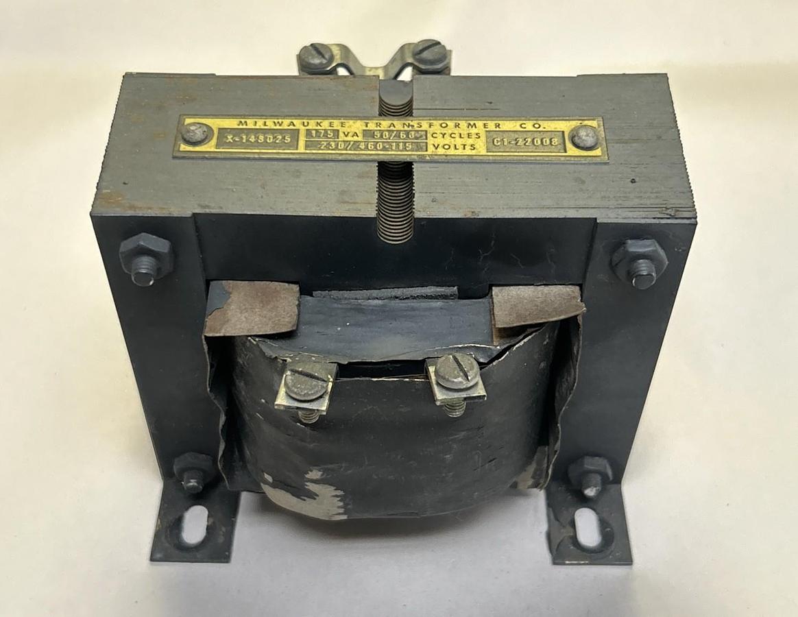 Used MILWAUKEE TRANSFORMER,X-148025,TRANSFORMER 175VA 230/460-115V