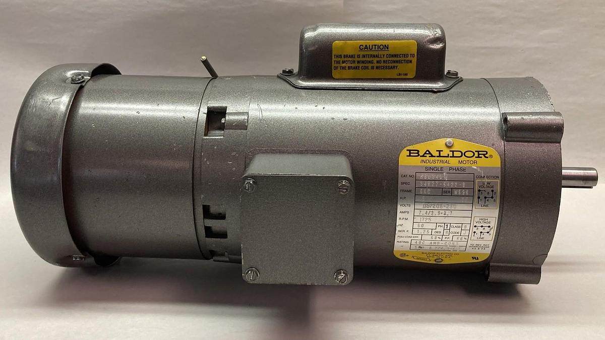 Baldor,KBL3409,Brake Motor 1/2Hp 1ph 115/208-230V 1725rpm Frame 56c