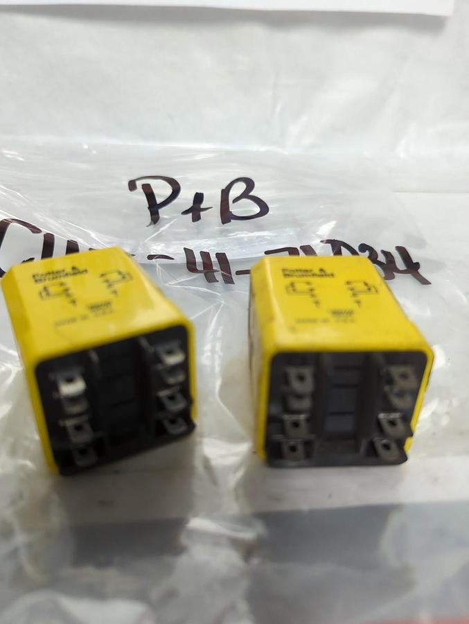 Used POTTER & BRUMFIELD,CUA-41-71034,RELAY LOT OF 2 PRE-OWNED