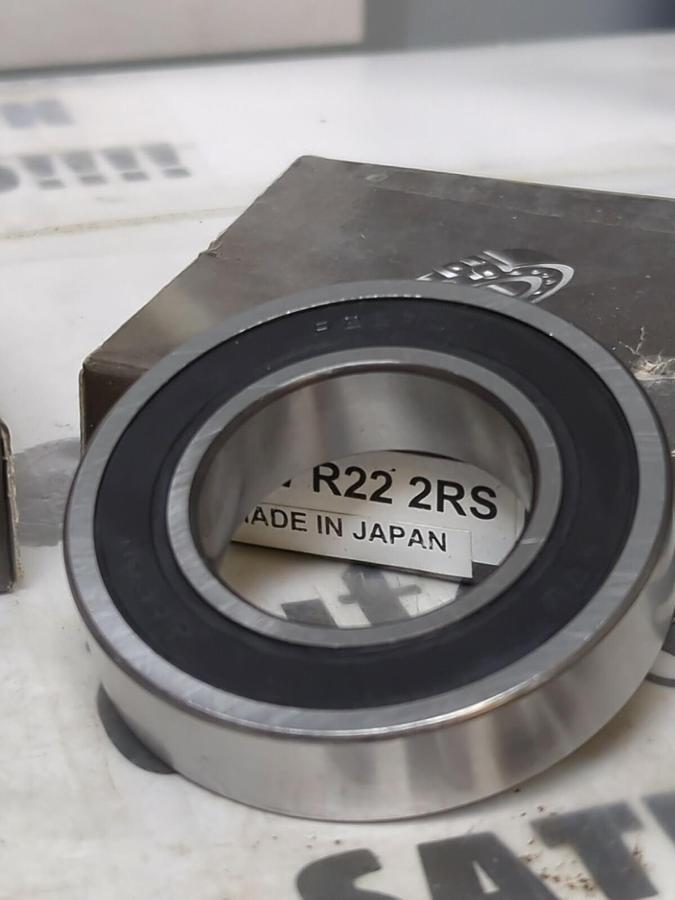 WTW,R22-2RS,SEALED BALL BEARING 34.92MM ID 63.5MM OD 14.28MM WIDTH LOT OF 3 NOS