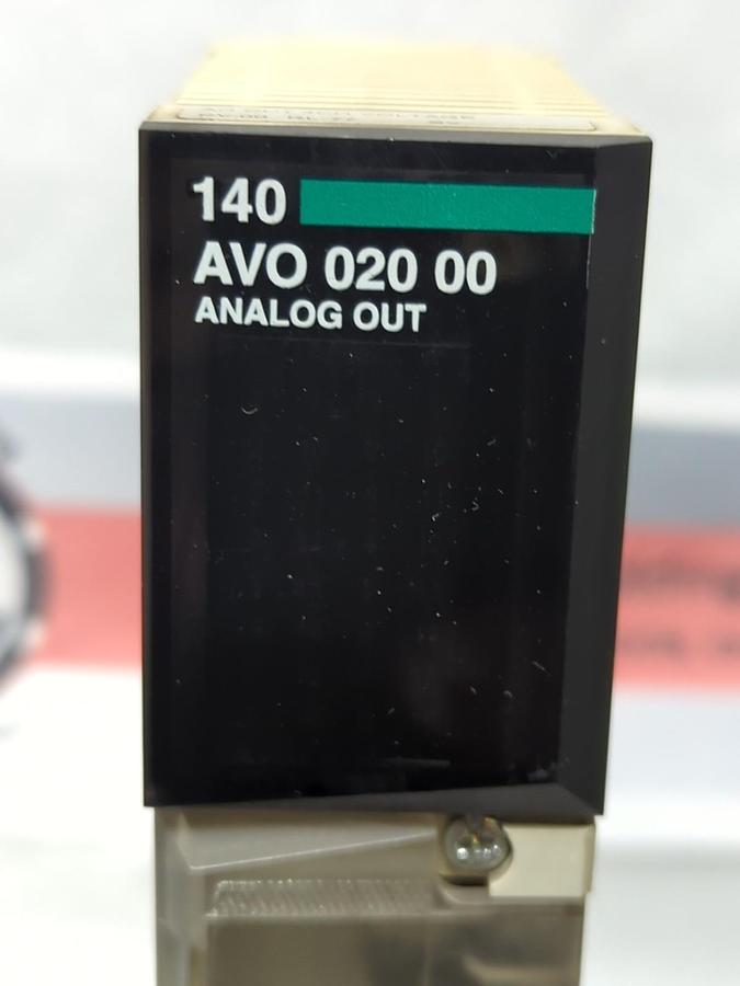 Used SCHNEIDER AUTOMATION,140 AVO 020 00,TSX QUANTUM ANALOG  MODULE LOT OF 2 USED