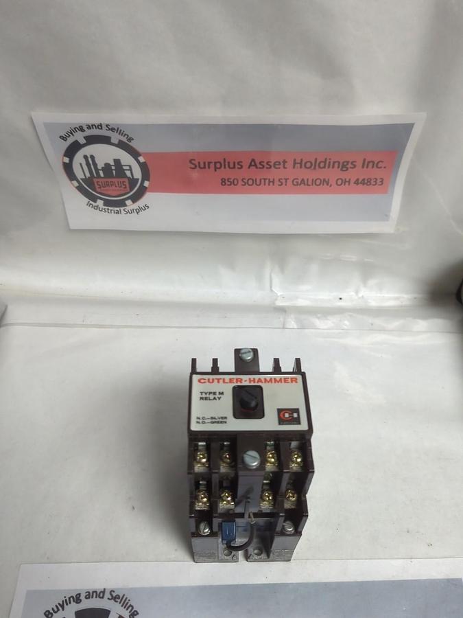 Used CUTLER-HAMMER,D26MD,TYPE M RELAY PRE-OWNED