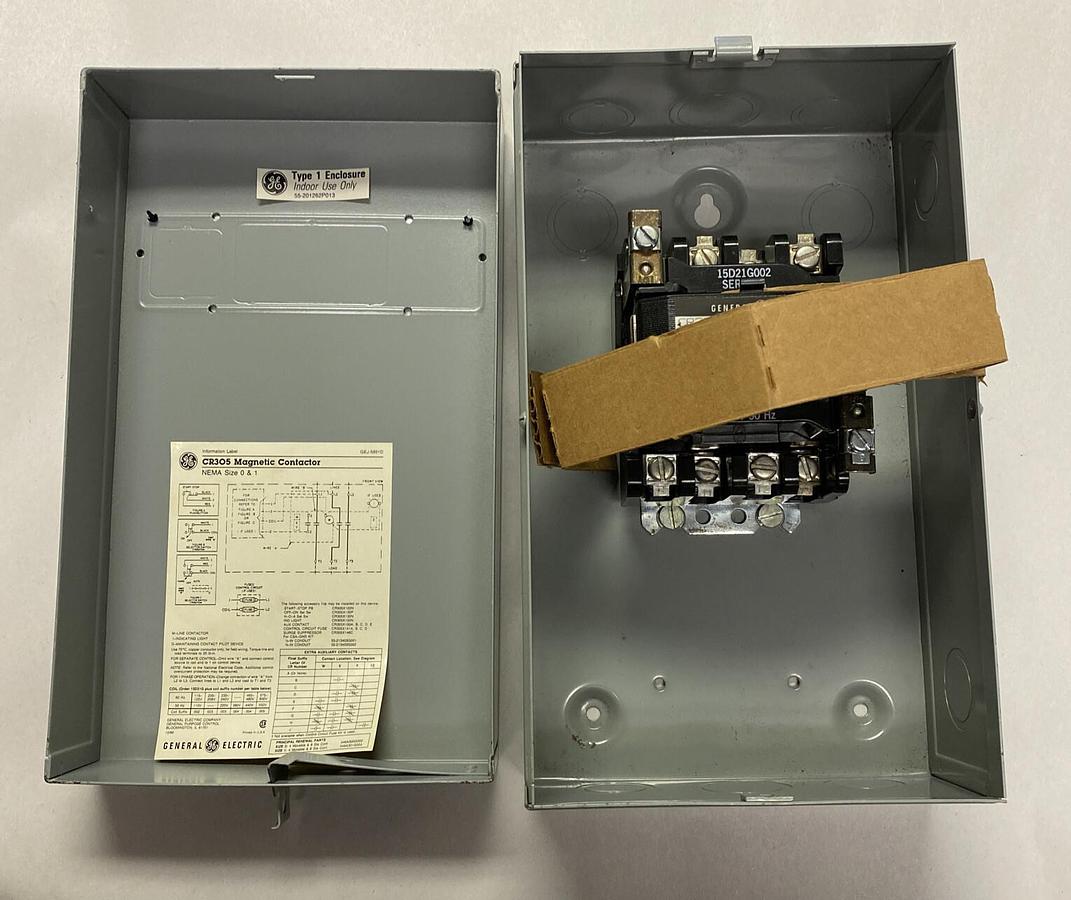 GENERAL ELECTRIC,CR305B102,MAGNETIC CONTACTOR SIZE 0 120V 3P NOS
