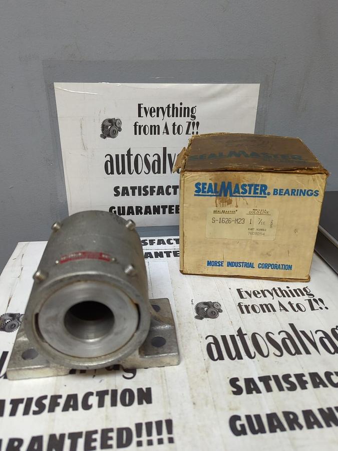 SEALMASTER,S-1626-M23,PILLOW BLOCK BEARING 1-7/16 INCH BORE NOS