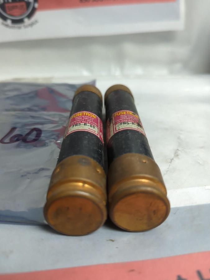Used COOPER BUSSMANN,FRS-R-60,FUSETON FUSE 60 AMP LOT OF 2 PRE-OWNED