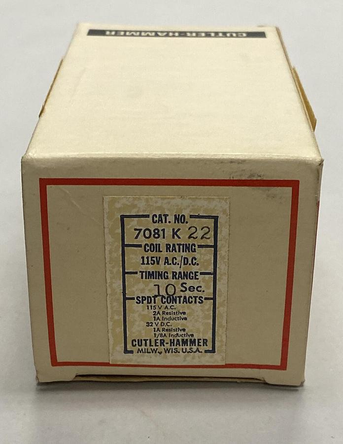 CUTLER-HAMMER,7081K22,RELAY NOS