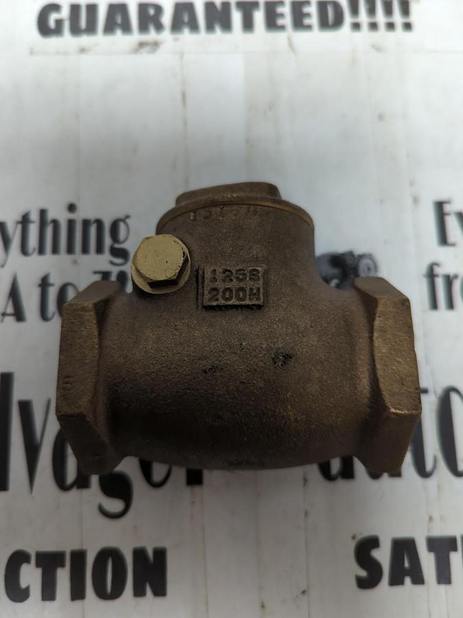 MILWAUKEE,125S,200WOG 1-1/4 INCH SWING CHECK VALVE NOS