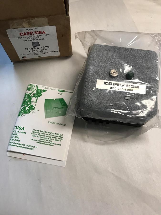 Used Honeywell,RA890F1379,Protectorelay Rebuilt by Capp/USA