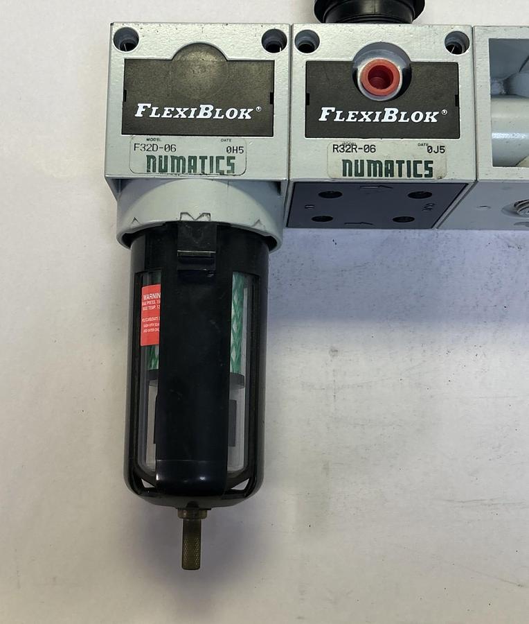 Used NUMATICS,F32D-06,PNEUMATIC FILTER WITH R32R-06 REGULATOR