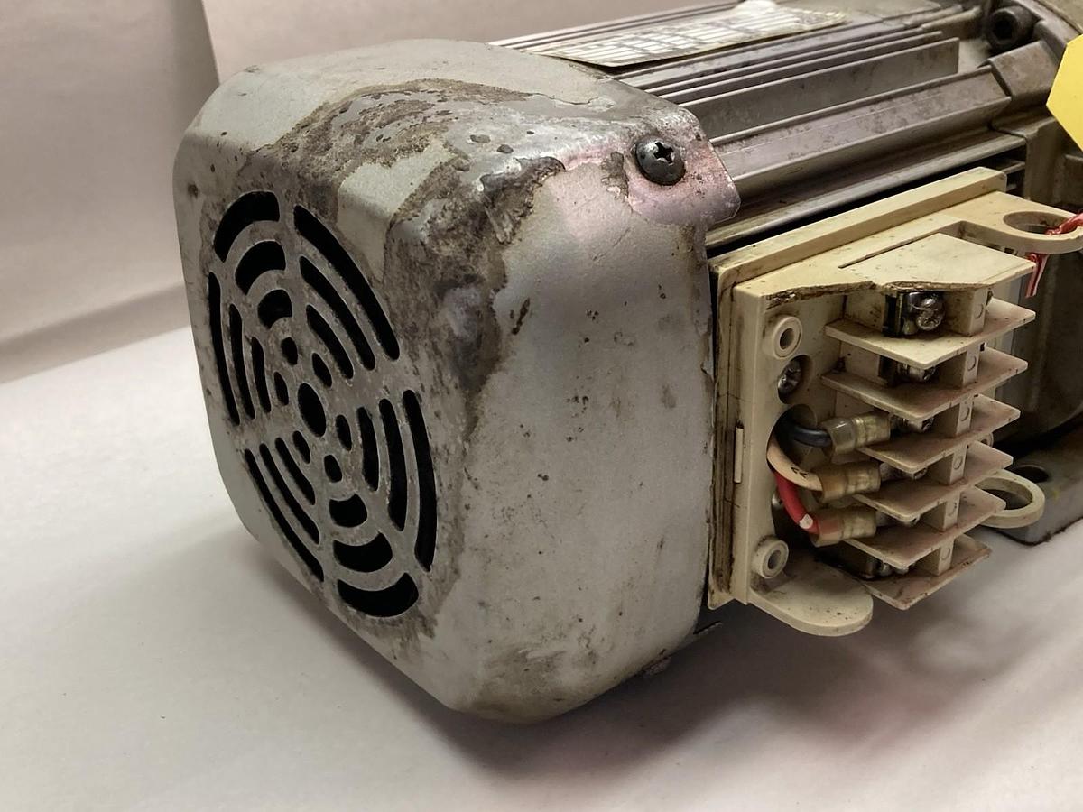 Used Mitsubishi,GM-S,3-Phase Geared Motor Class E 0.2KW 4P Ratio 1:10