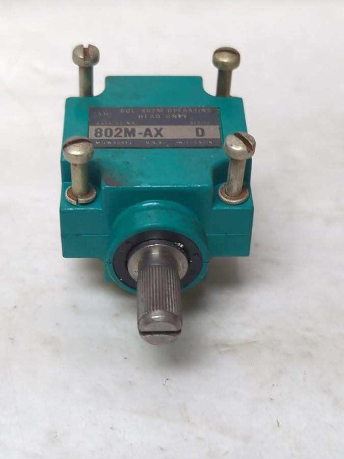 Used ALLEN BRADLEY,802M-AX,LIMIT SWITCH OPERATING HEAD SERIES D PRE-OWNED