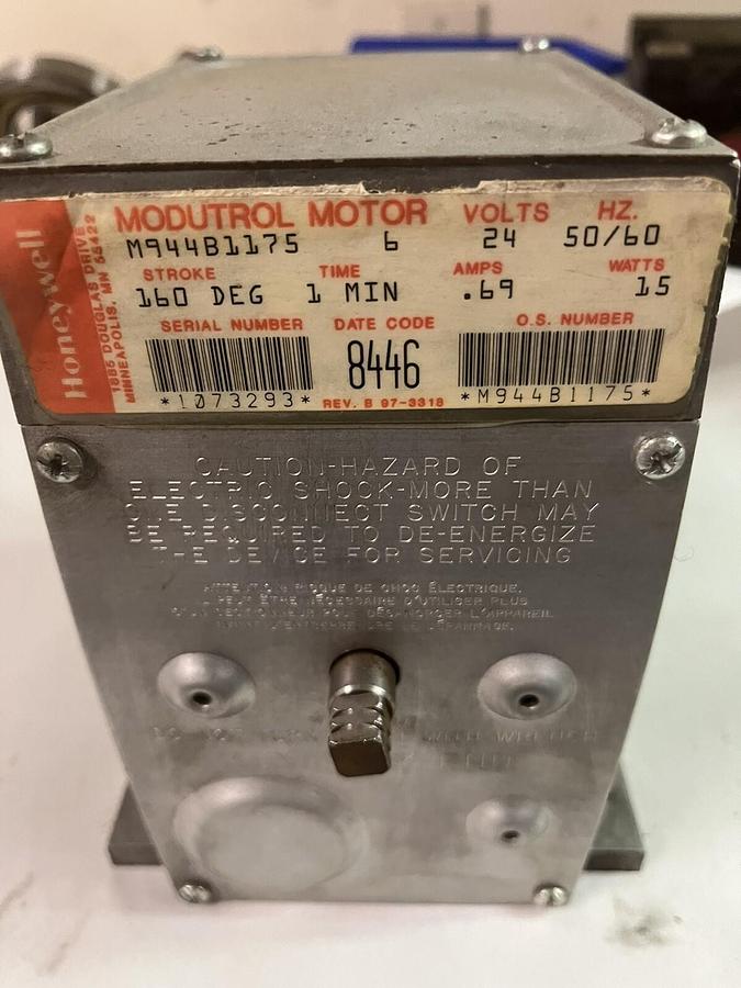 HONEYWELL,M944B1175,MODUTROL MOTOR 24VAC 160 DEG STROKE 1 MIN