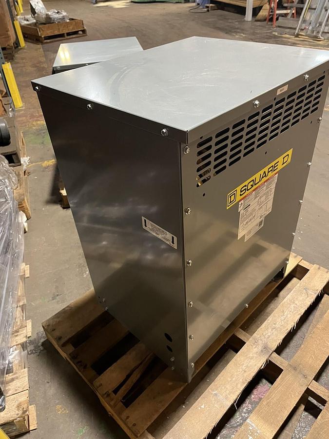 Used SQUARE D,EX30T3H,TRANSFORMER 3OKVA 3PH PRI 480D SEC 208Y/120