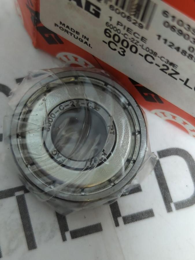 FAG,6000-C-2Z-L038 C3,DEEP GROOVE BALL BEARINGS LOT OF 4 NOS