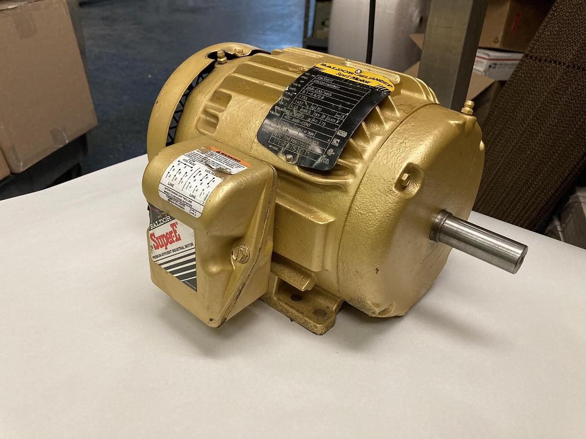 Used Baldor,EM3587T,3-Phase Industrial Motor 2 HP  1750 RPM 208-230/460V