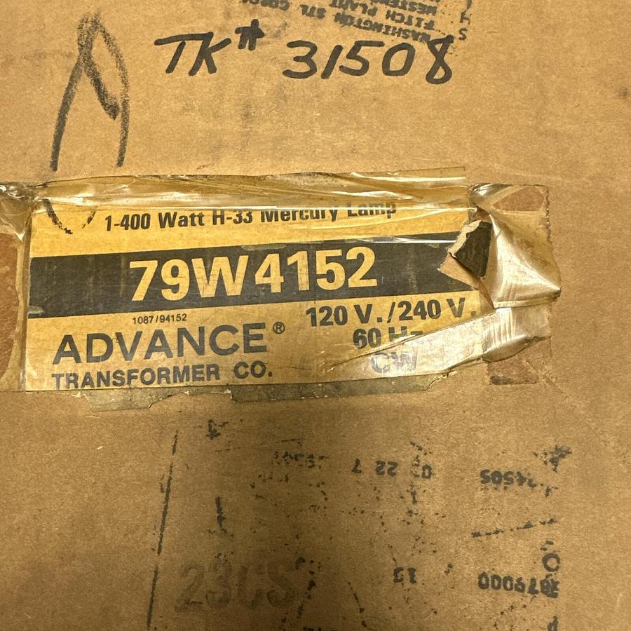Used Advanced,79W4152,Weatherproof Ballast 400W H-33 Mercury Lamp