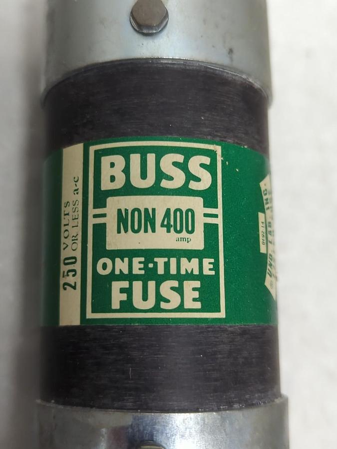 Used COOPER BUSSMANN,NON-400,ONE-TIME 400 AMP FUSE PRE-OWNED