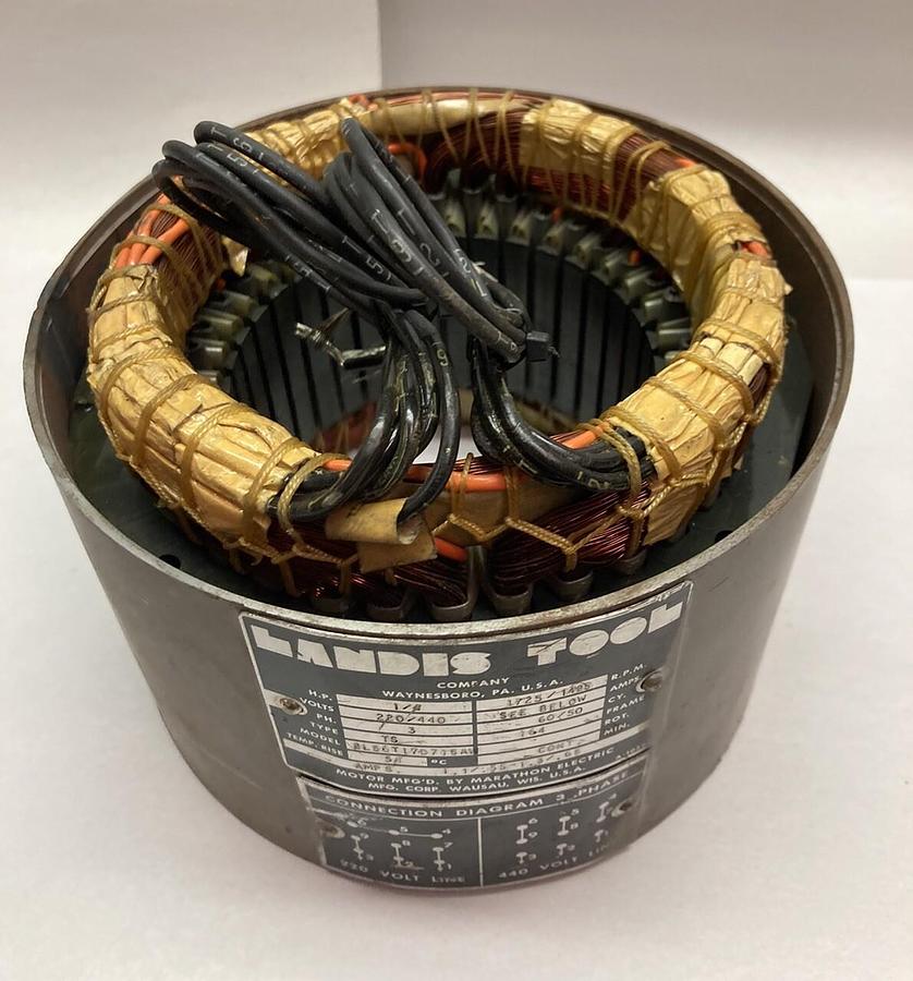 Used Landis Tool Company,BL56T17D715AW,3-Phase Stator Field 1/4 HP 1725/1425RPM